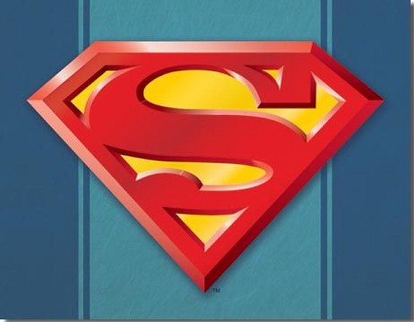 signs 4 fun Superman Logo Metal Tin Sign