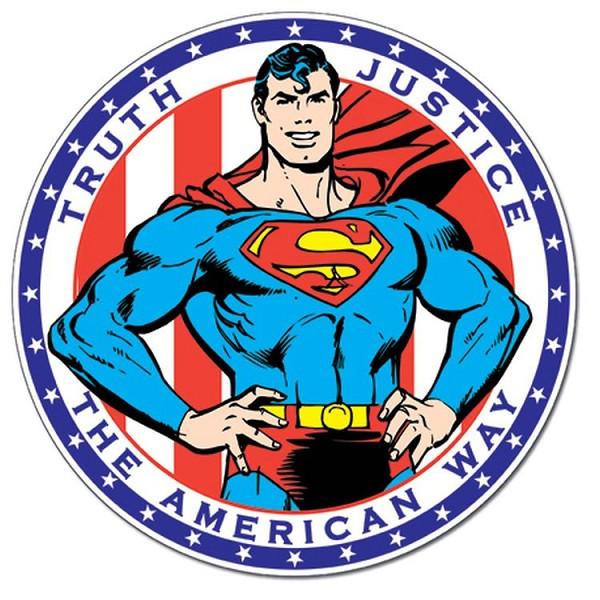 signs 4 fun Superman - Truth Round Sign