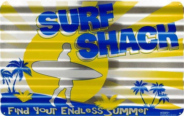 signs 4 fun Surf Shack Corrugated Large Sign