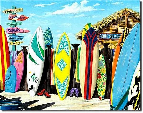 signs 4 fun Surf Shack Metal Sign