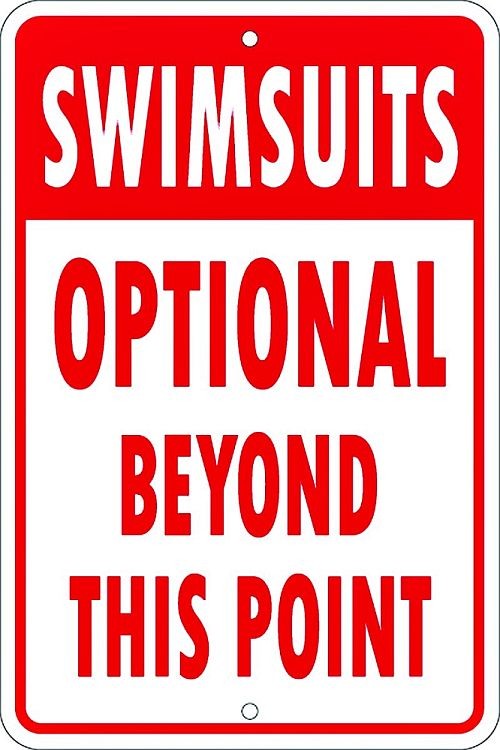 signs 4 fun Swimsuits Optional Sm. Parking Sign