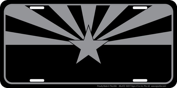 signs 4 fun Tactical Arizona Flag License Plate