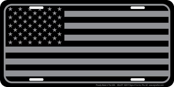 signs 4 fun Tactical US Flag License Plate
