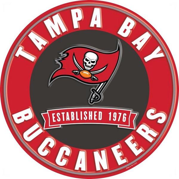 signs 4 fun Tampa Bay Buccaneers 12 in Round Sign