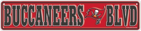 signs 4 fun Tampa Bay Buccaneers Small Street Sign