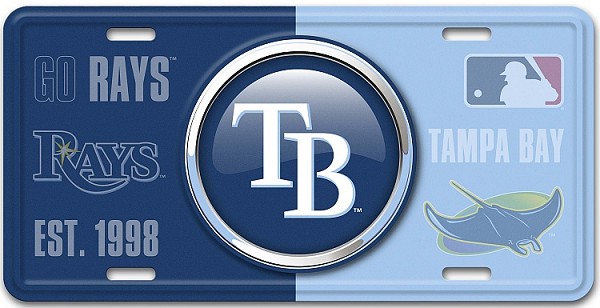 signs 4 fun Tampa Bay Rays Bullseye License Plate