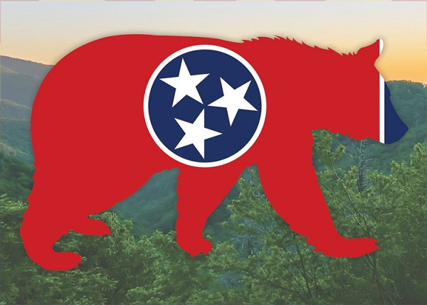 signs 4 fun Tennessee Bear Flag Magnet