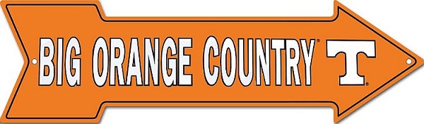 signs 4 fun Tennessee Big Orange T Arrow Sign