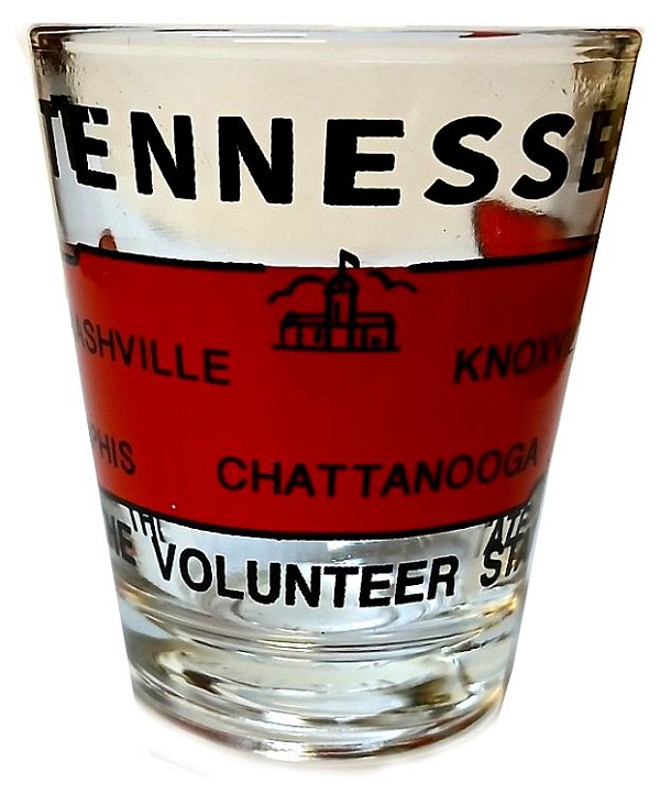 signs 4 fun Tennessee Map Shot Glass