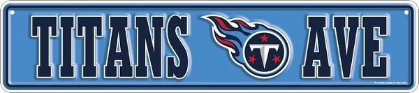 signs 4 fun Tennessee Titans Small Street Sign