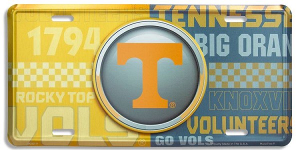 signs 4 fun Tennessee Vols Bullseye License Plate