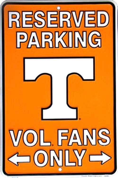 signs 4 fun Tennessee Volunteers Sm. Parking Sign