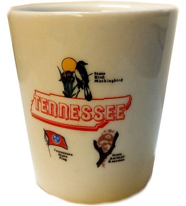 signs 4 fun Tennessee White Shot Glass