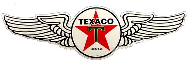 signs 4 fun Texaco Wings Die Cut Sign