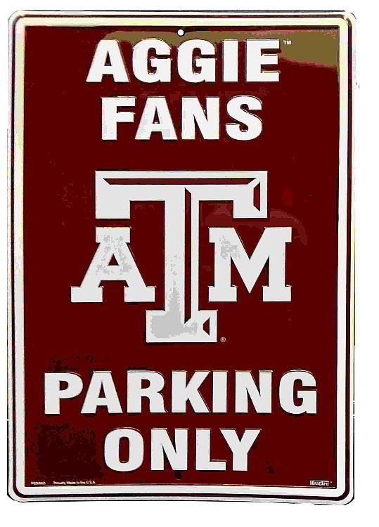 signs 4 fun Texas A&M Aggies Large Parking Sign
