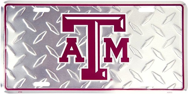 signs 4 fun Texas A&M Diamond License Plate
