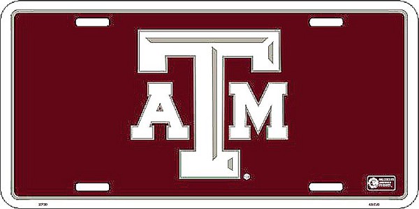 signs 4 fun Texas A&M License Plate