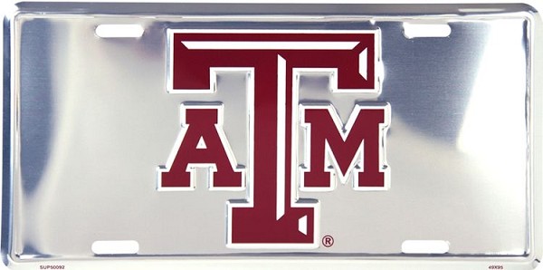 signs 4 fun Texas A&M Polished License Plate