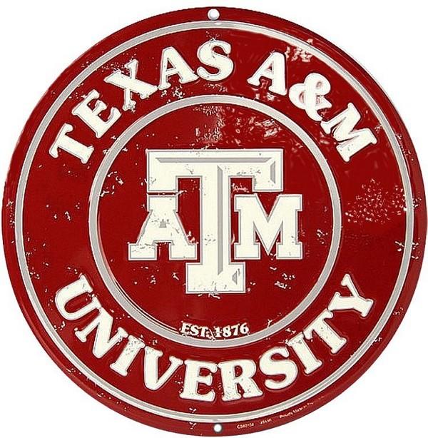 signs 4 fun Texas A&M - Round Sign