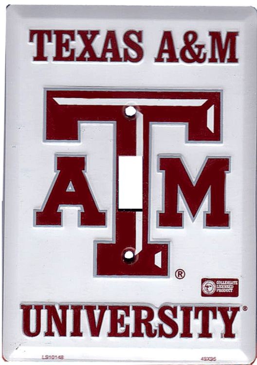signs 4 fun Texas A&M Switch Plate