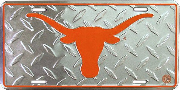 signs 4 fun Texas Longhorns Diamond License Plate