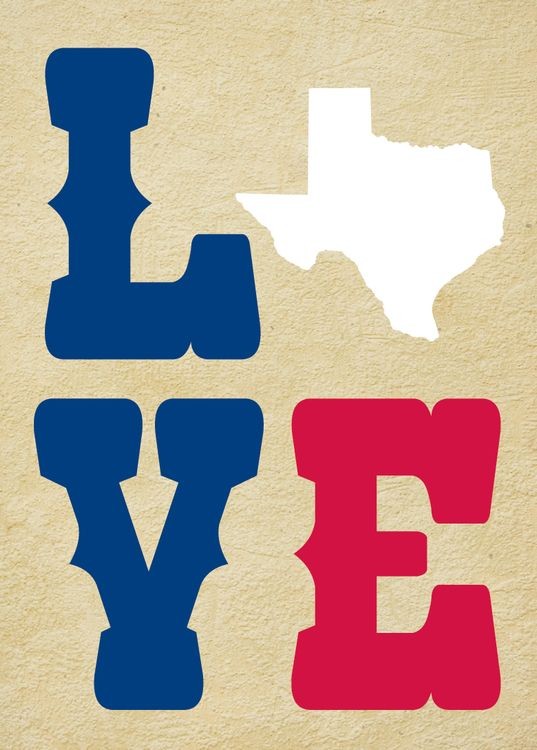 signs 4 fun Texas Love Magnet