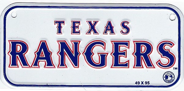 signs 4 fun Texas Rangers Bike Tag