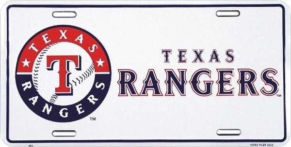 signs 4 fun Texas Rangers License Plate