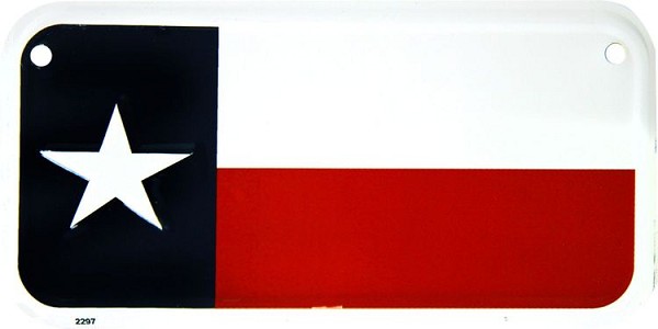 signs 4 fun Texas State Flag Bike Tag