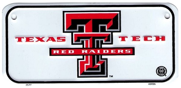 signs 4 fun Texas Tech Bike Tag