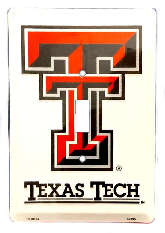 signs 4 fun Texas Tech Switch Plate