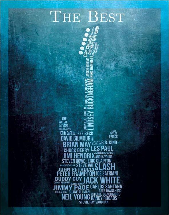signs 4 fun The Best - Guitarists Metal Sign