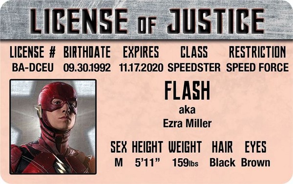 signs 4 fun The Flash - Ezra Miller ID