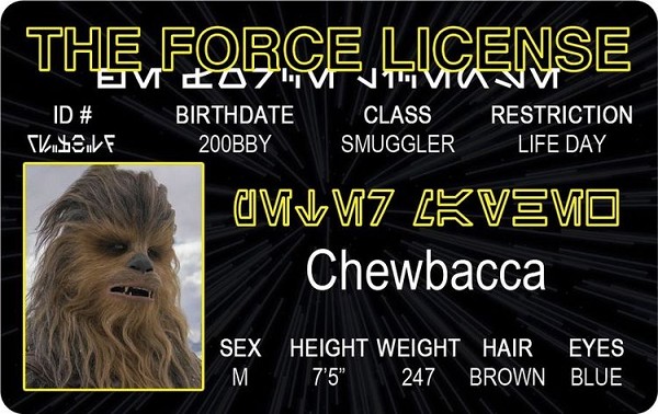 signs 4 fun The Force - Chew ID