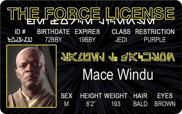 signs 4 fun The Force - Mace ID