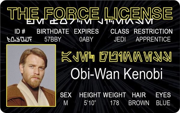 signs 4 fun The Force - Obi ID