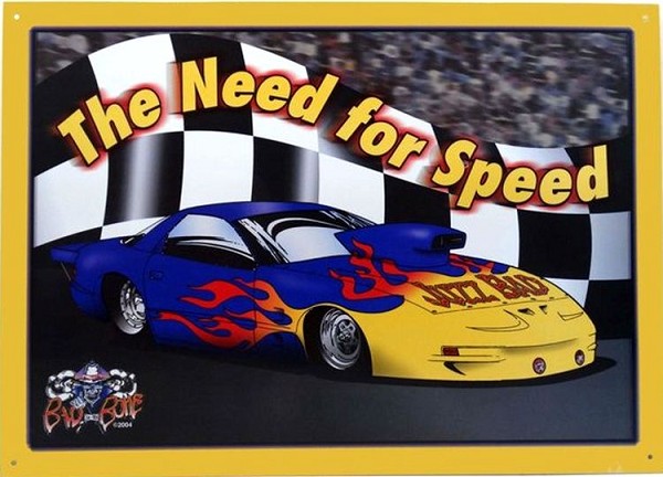 signs 4 fun The Need for Speed Metal Sign