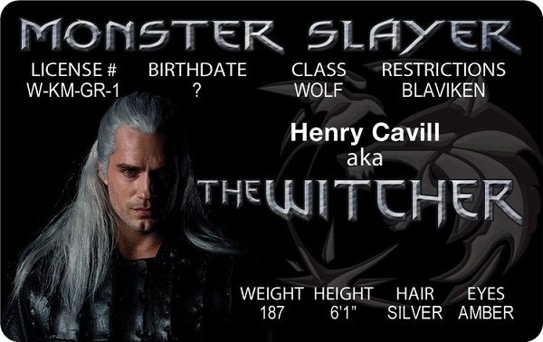 signs 4 fun The Witcher - Henry Cavill