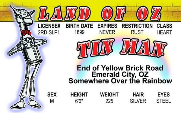 signs 4 fun Tin Man Toon ID