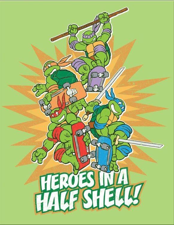 signs 4 fun TMNT Heroes Metal Sign