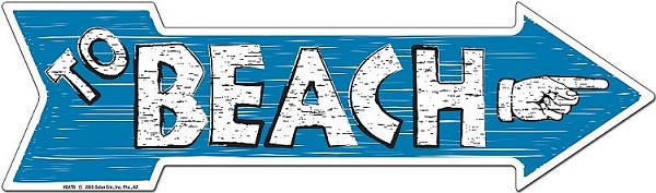 signs 4 fun To Beach Arrow Sign