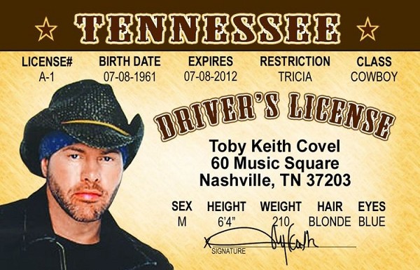 signs 4 fun Toby Keith ID