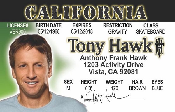 signs 4 fun Tony Hawk ID