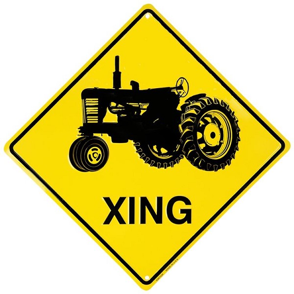 signs 4 fun Tractor Crossing Sign