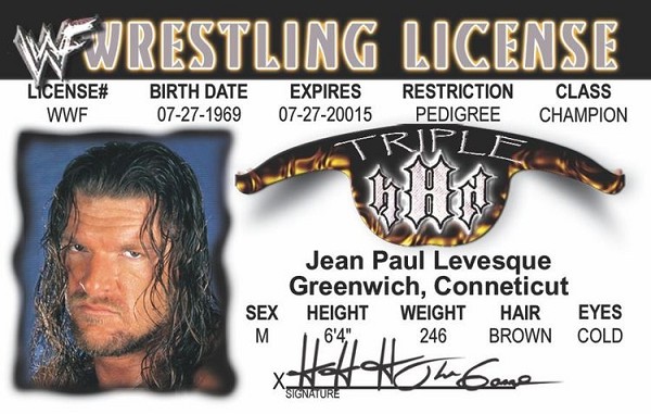 signs 4 fun Triple HHH ID