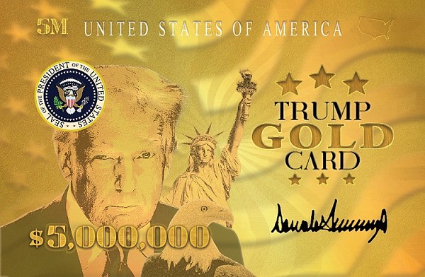 signs 4 fun Trump Gold Card ID
