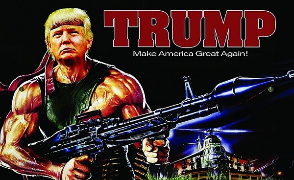 signs 4 fun Trump Rambo ID