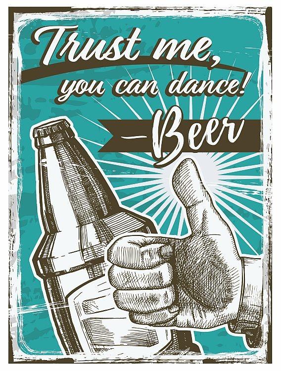 signs 4 fun Trust me beer Metal Sign
