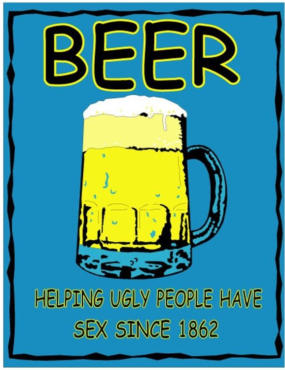 signs 4 fun Ugly Beer Metal Sign