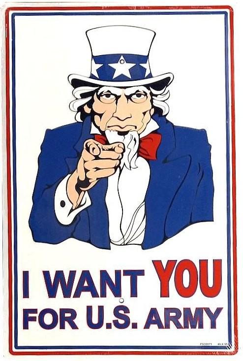 signs 4 fun Uncle Sam Wants You Lg Parking Sign